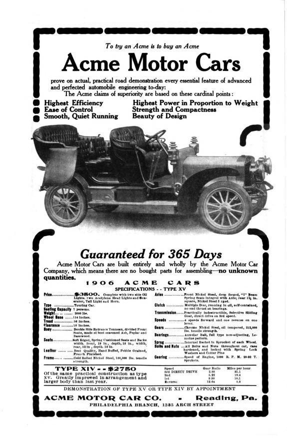 Acme ad 1906